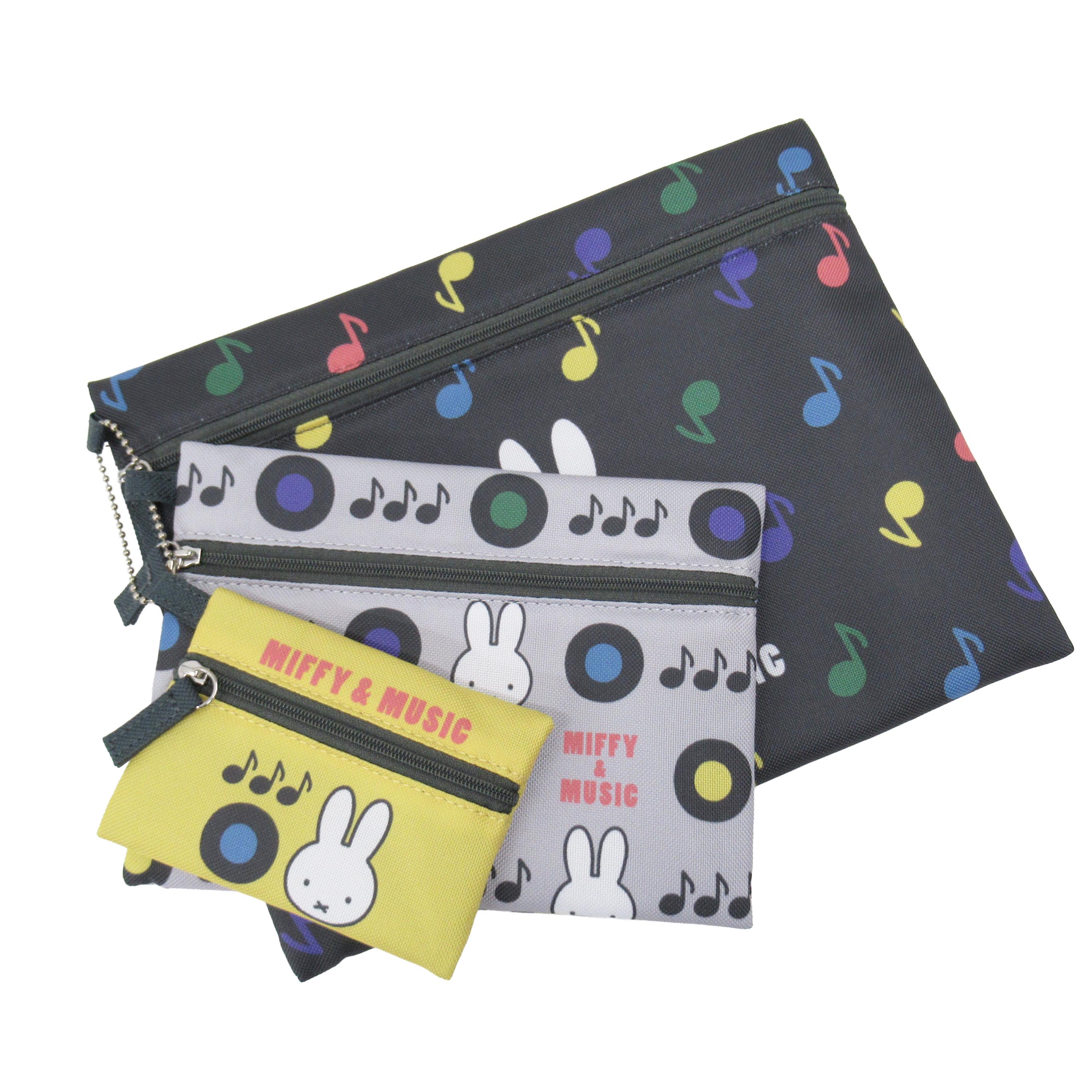 miffy /MIFFY&MUSIC ３連ポーチ